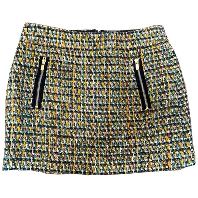 Pre-owned Jcrew Wool Mini Skirt In Multicolour