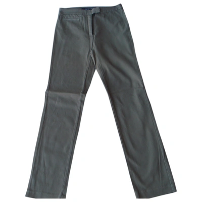 Pre-owned Dkny Straight Jeans In Brown