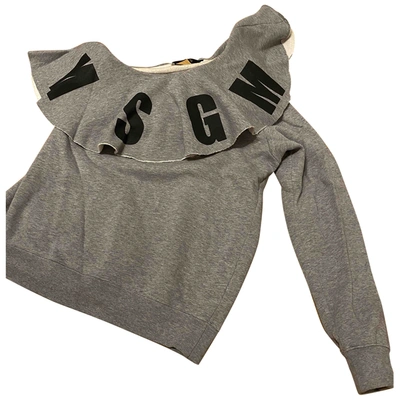 Pre-owned Msgm Grey Cotton Knitwear