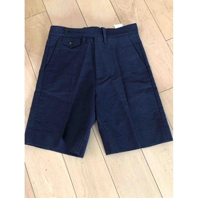 Pre-owned Gucci Blue Cotton Shorts