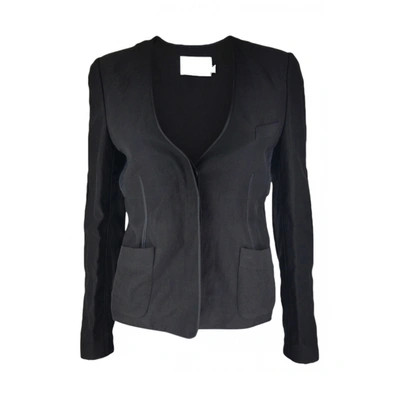 Pre-owned Alexander Wang Silk Short Vest In Black