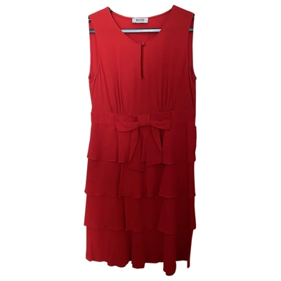 Pre-owned Moschino Cheap And Chic Silk Mini Dress In Red