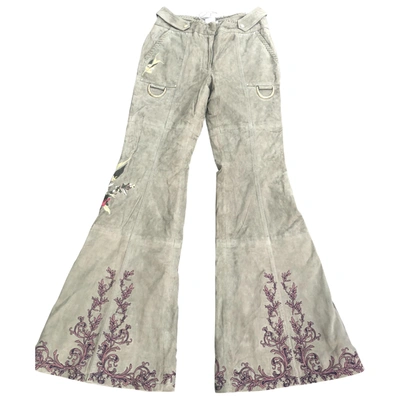 Pre-owned Camilla Trousers In Khaki