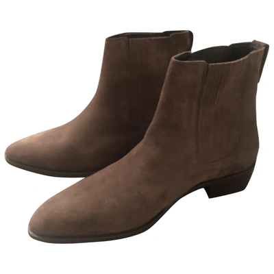 Pre-owned The Kooples Brown Suede Boots