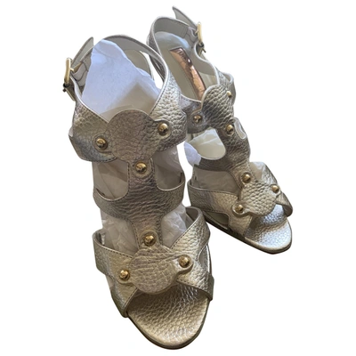 Pre-owned Rupert Sanderson Leather Sandals In Metallic