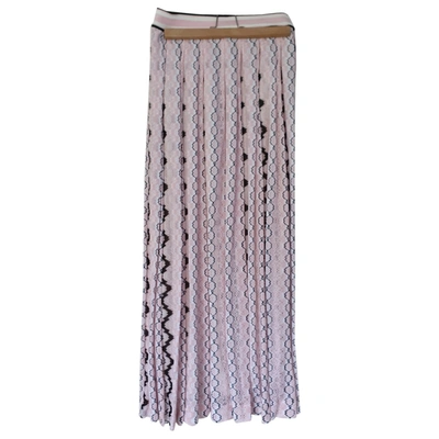 Pre-owned Missoni Maxi Skirt In Pink