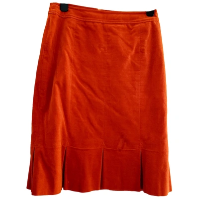 Pre-owned Marella Mid-length Skirt In Orange
