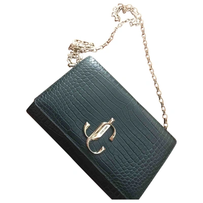 Pre-owned Jimmy Choo Leather Crossbody Bag In Green