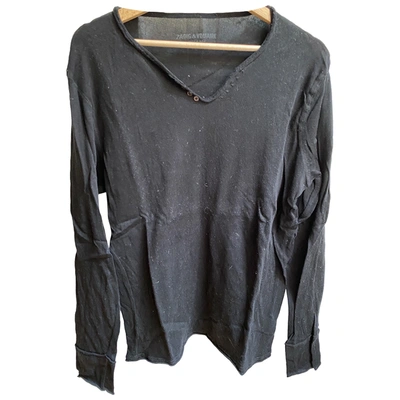 Pre-owned Zadig & Voltaire Black Cotton T-shirt