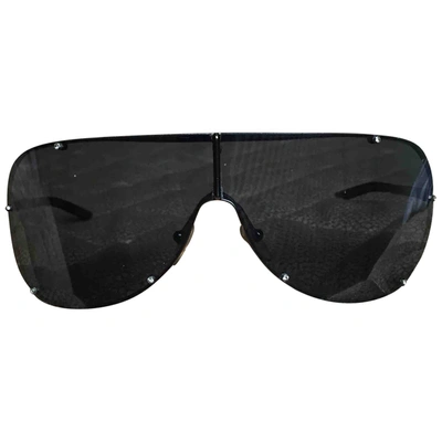 Pre-owned Valentino Black Metal Sunglasses