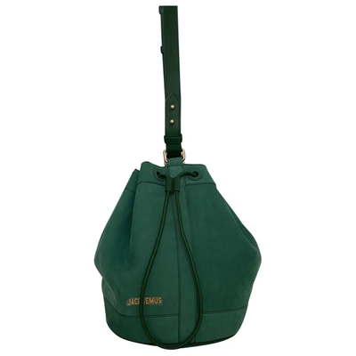 Pre-owned Jacquemus Le Haqiba Leather Crossbody Bag In Green