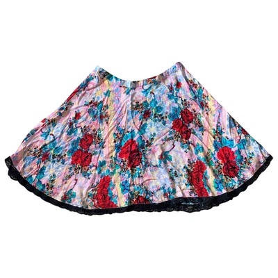 Pre-owned Minkpink Mini Skirt In Multicolour