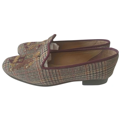 Pre-owned Stubbs & Wootton Tweed Flats In Multicolour