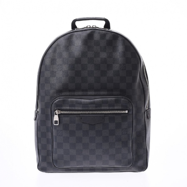 Pre-Owned Louis Vuitton Josh Backpack Black Cloth Bag | ModeSens