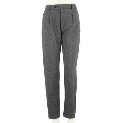 Pre-owned Comptoir Des Cotonniers Linen Trousers In Grey