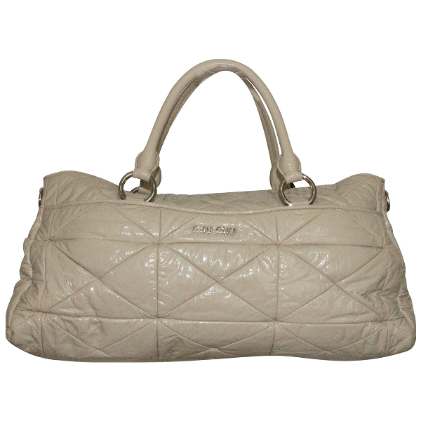miu miu white handbag