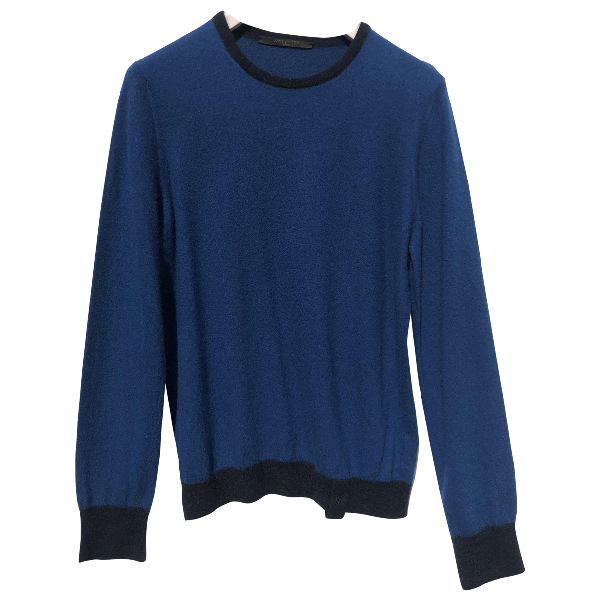 Pre-Owned Louis Vuitton Blue Cashmere Knitwear & Sweatshirts | ModeSens