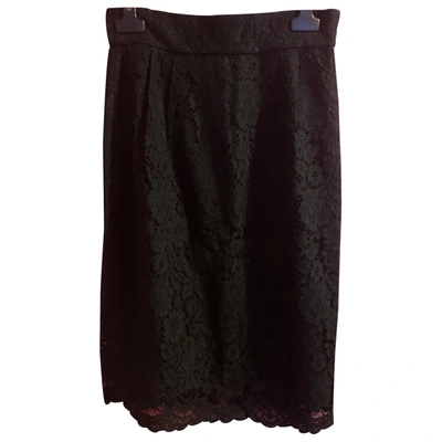 Pre-owned Jcrew Mid-length Skirt In Black