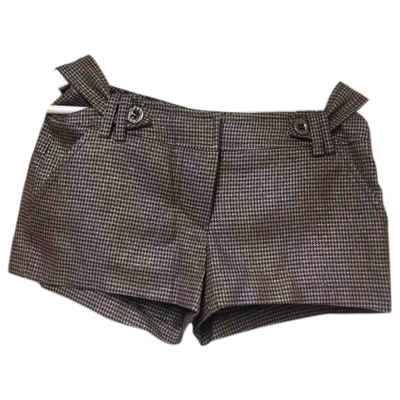 Pre-owned Pinko Wool Shorts In Multicolour
