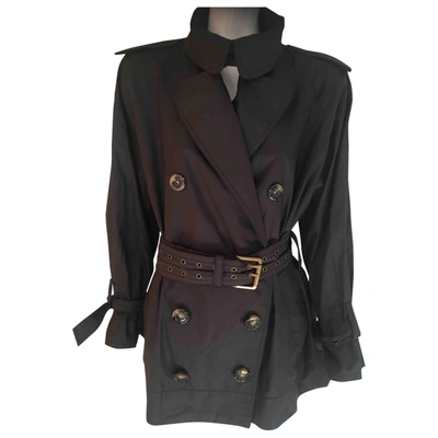 Pre-owned Sonia Rykiel Trench Coat In Black