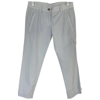 Pre-owned Prada Slim Trousers In Grey