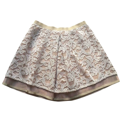 Pre-owned Patrizia Pepe Mini Skirt In Pink