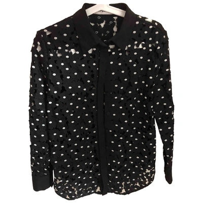 Pre-owned Self-portrait Lace Shirt In Black