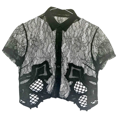 Pre-owned Ktz Lace Blouse In Black