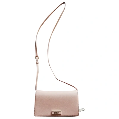 Pre-owned Donna Karan Leather Crossbody Bag In Pink