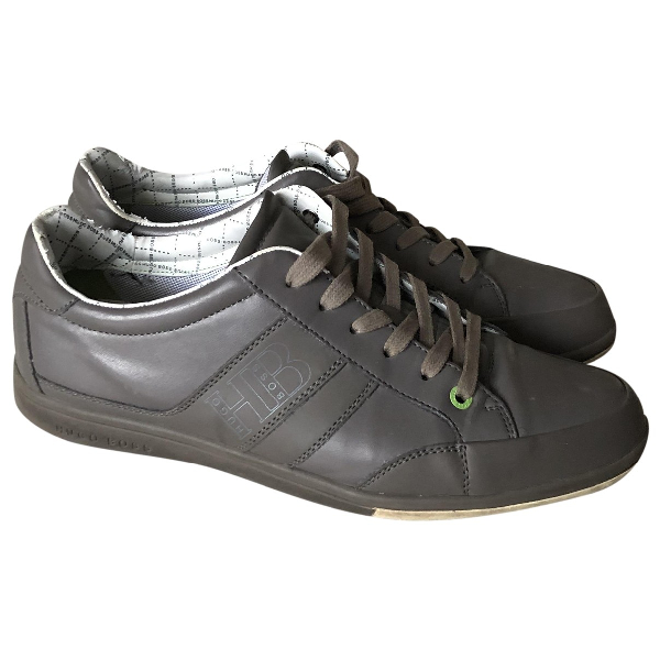 hugo boss titanium trainers grey