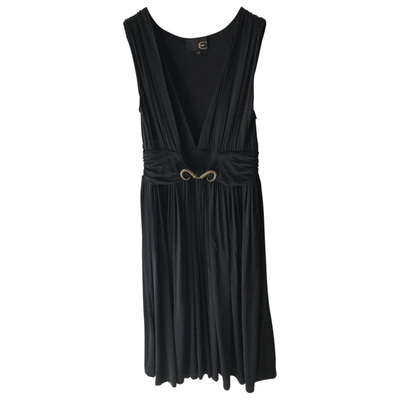 Pre-owned Just Cavalli Mid-length Dress In Black