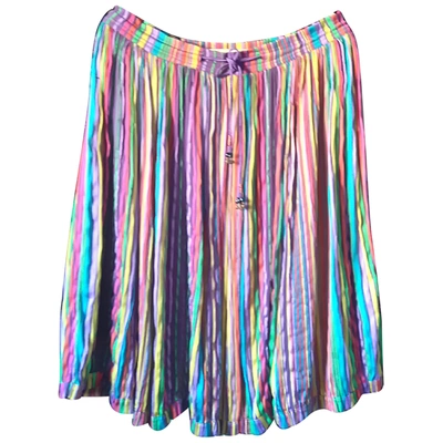 Pre-owned Etro Silk Mid-length Skirt In Multicolour