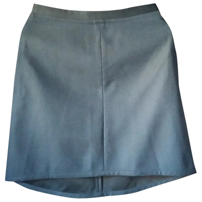Pre-owned Diane Von Furstenberg Wool Mid-length Skirt In Navy