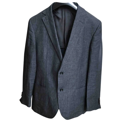 Pre-owned Z Zegna Grey Linen Jacket