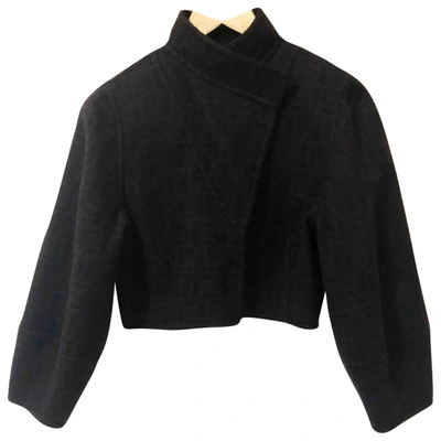 Pre-owned Fendi Cashmere Jacket In Black