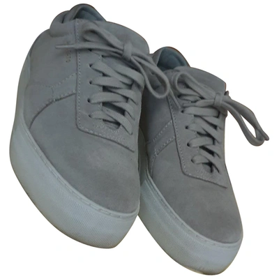 Pre-owned Axel Arigato Grey Suede Trainers