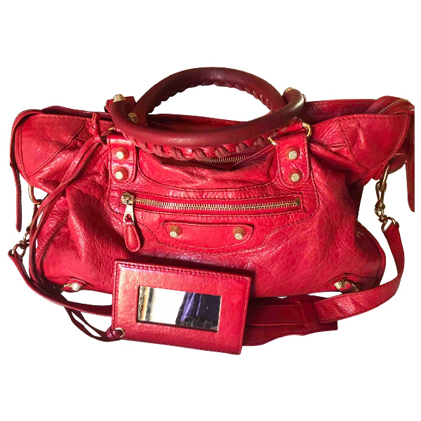 balenciaga red handbag