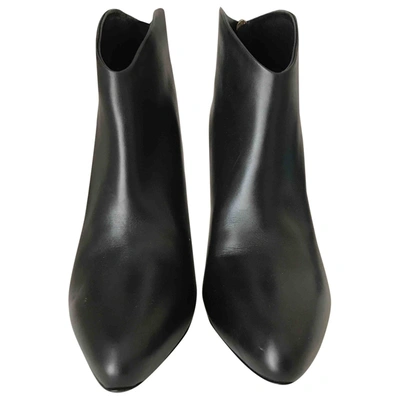 Pre-owned Roberto Cavalli Leather Heels In Black