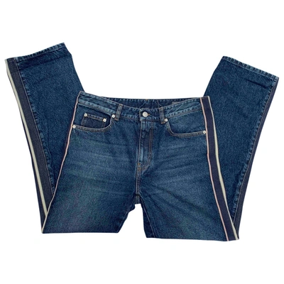 Pre-owned Alexander Mcqueen Blue Denim - Jeans Jeans