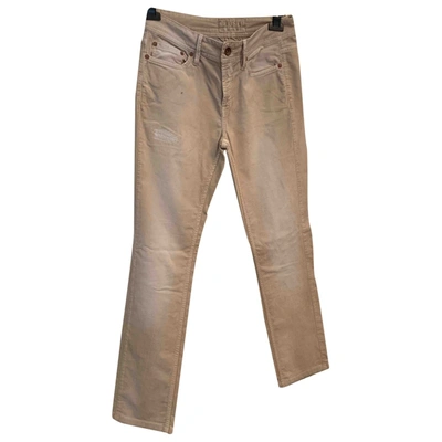Pre-owned Closed Beige Cotton Trousers