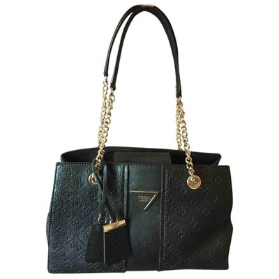 Pre-owned Guess Handbag In Black