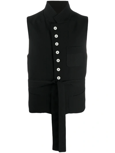 Ann Demeulemeester Palomar High-neck Waistcoat In Black