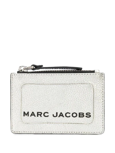 Marc Jacobs Women's Silver Leather Card Holder