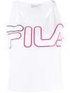 Fila White Polyester Top