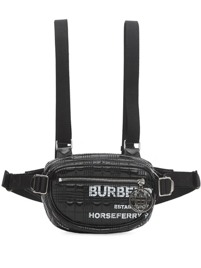 Burberry Horseferry Print Cannon Belt Pack In Black