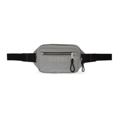Burberry Horseferry Print Econyl® Bum Bag In Cloud Grey