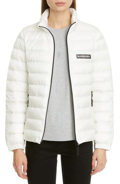 Burberry Darlington Down Puffer Jacket In White