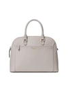 Kate Spade Medium Louise Dome Leather Satchel In True Taupe