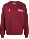 Martine Rose Logo Embroidery Sweatshirt In Brown/red