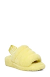 Ugg Women's Fluff Yeah Shearling Slingback Slippers In Yellow